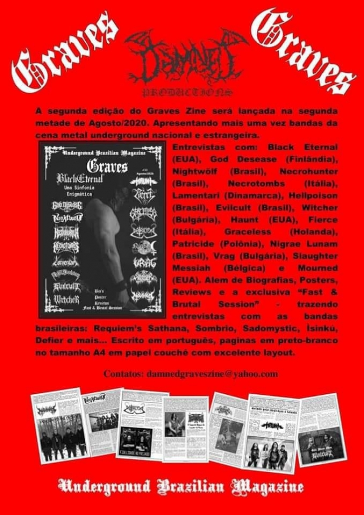 SEGUNDA EDICION DE GRAVE ZINE (BRASIL).